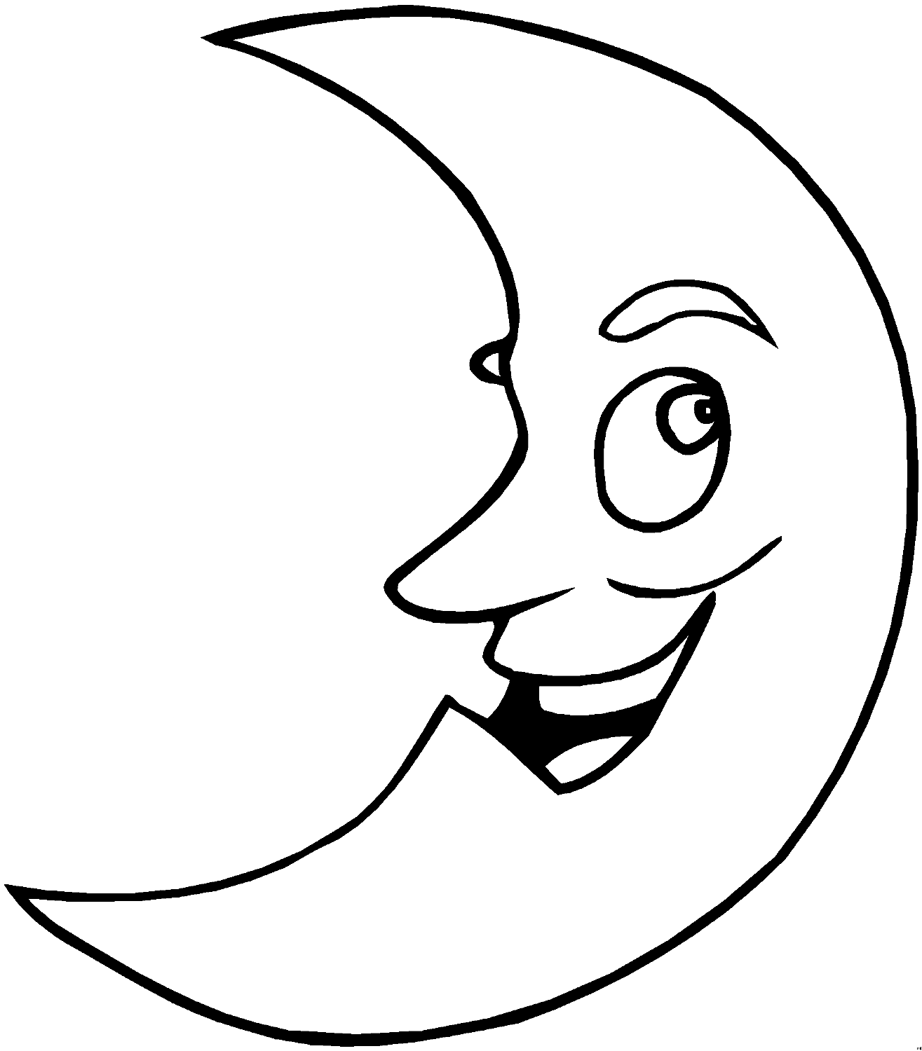 51 Moon Coloring Pages - Free & Printable for Kids and Adults
