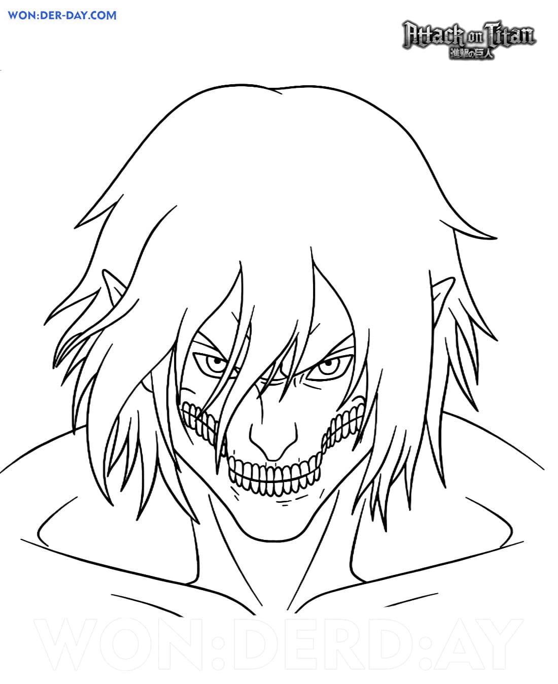 Attack On Titan Coloring Pages