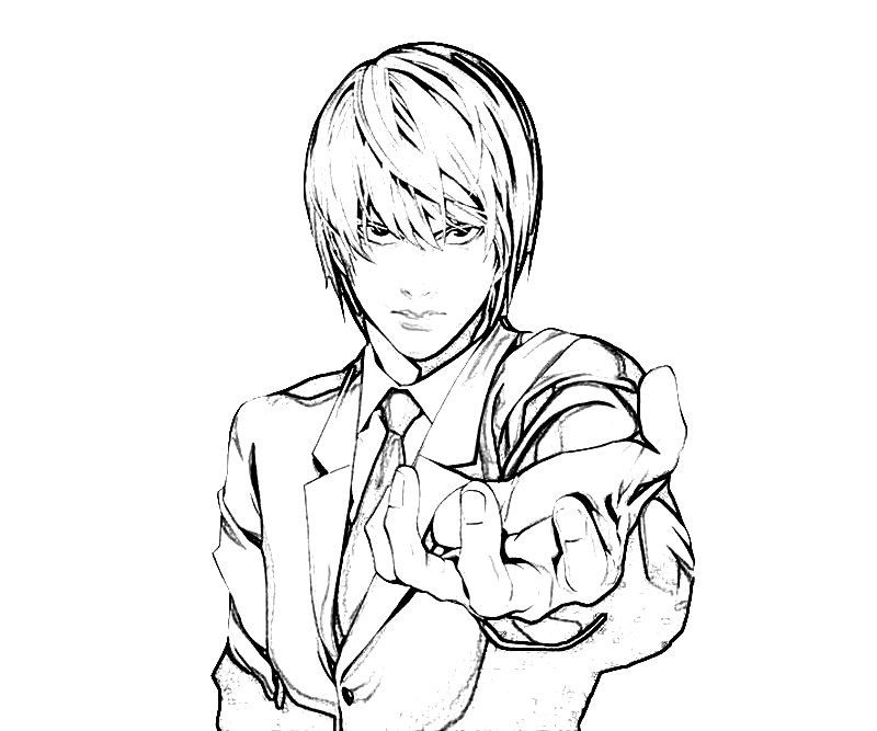 51 Anime Coloring Pages Death Note Free Coloring Pages Printable