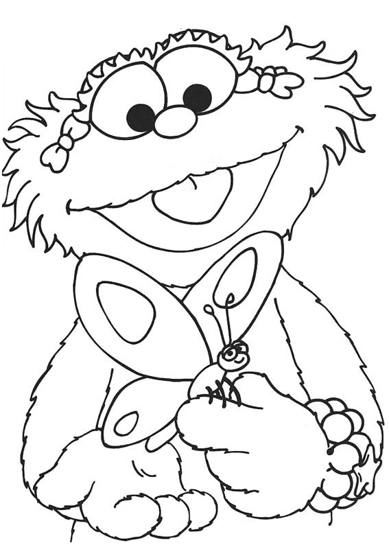 Zoe Coloring Page