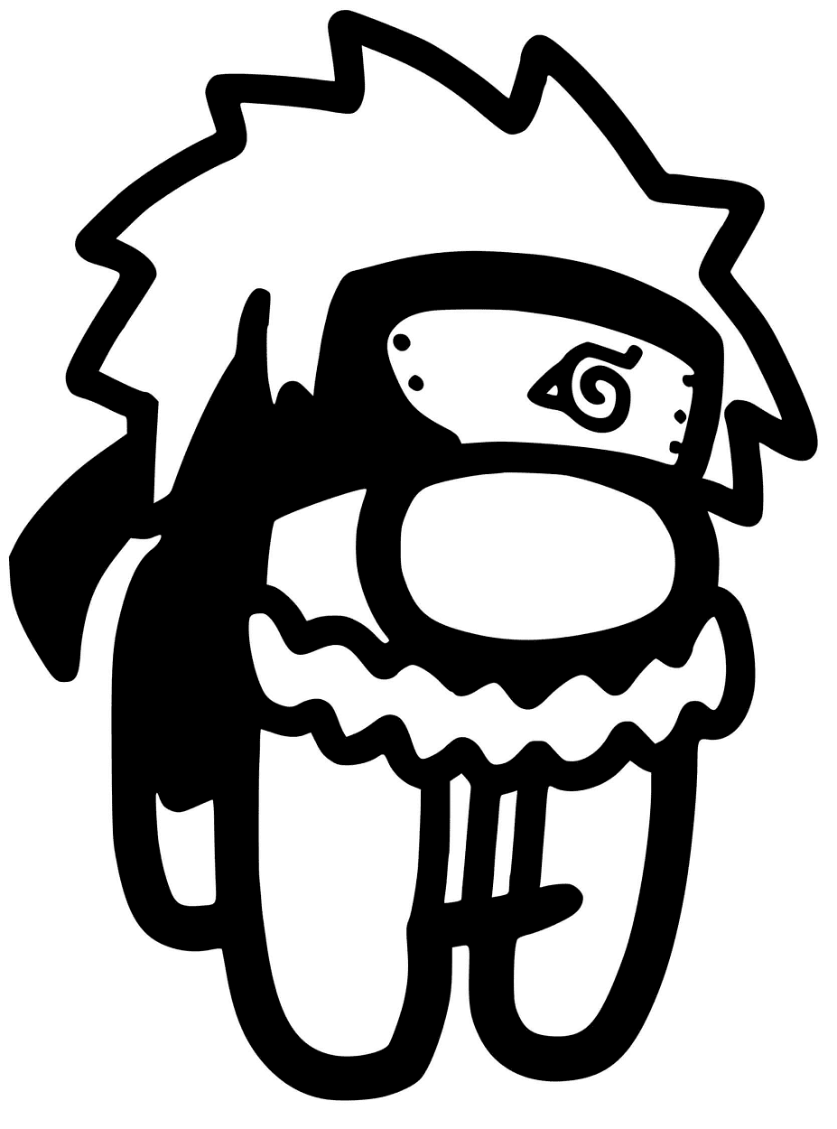 560 Among Us Naruto Coloring Pages Free Coloring Pages Printable