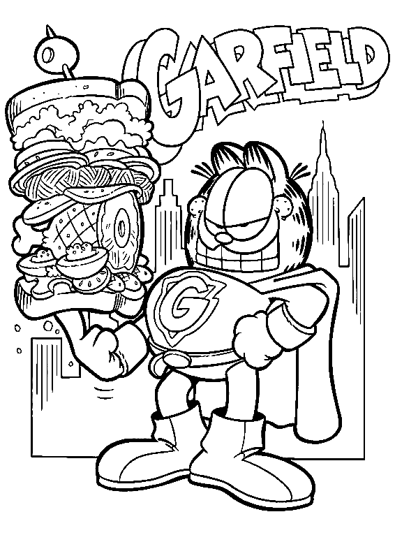 Garfield Coloring Pages Coloring Pages For Kids And Adults