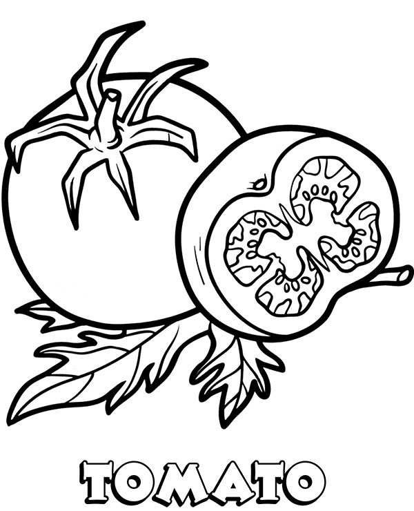 Coloriage Tomate Coloriages gratuits à imprimer