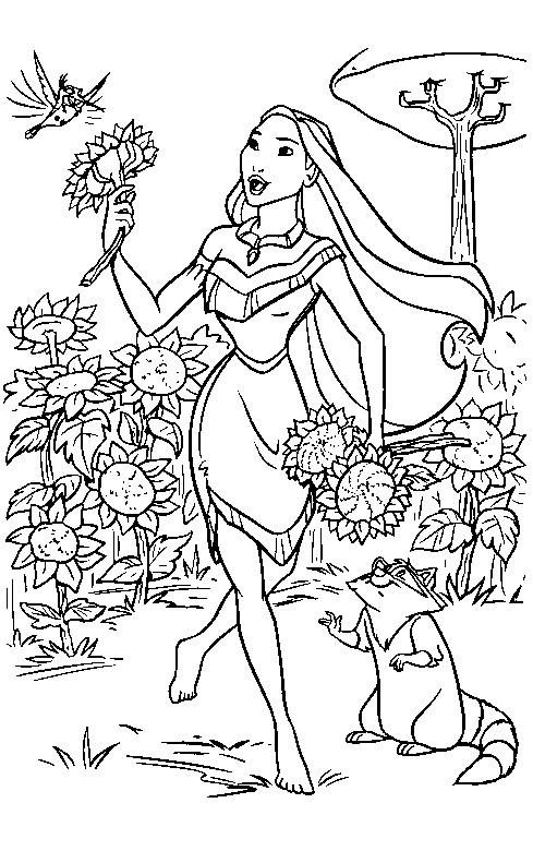 50+ Pocahontas Coloring Pages Free Printable PDF & Online Coloring