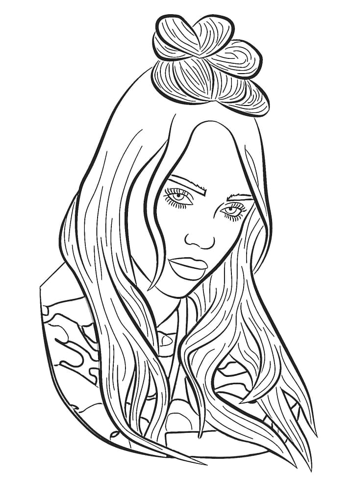 60+ Billie Eilish Coloring Pages Free Printable PDF, JPG, PNG & Online Coloring