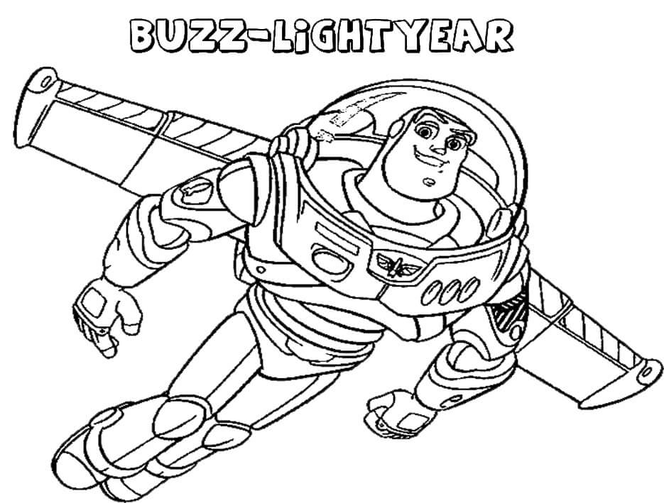 Buzz Lightyear Free Coloring Page - Free Printable Coloring Pages
