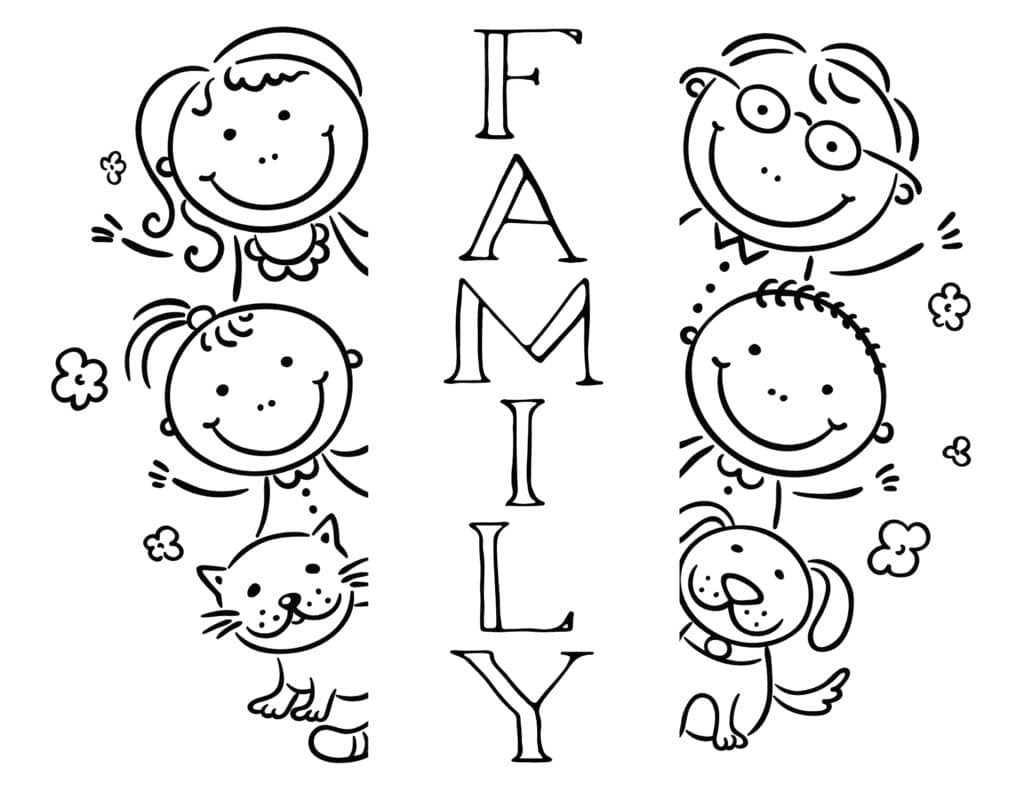 Family Day Printable Coloring Page - Free Printable Coloring Pages