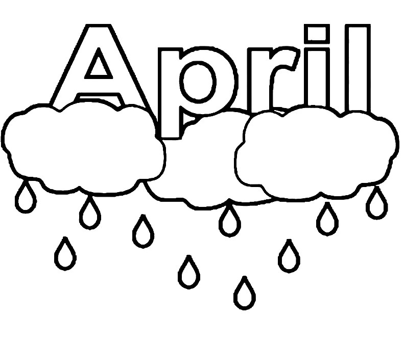 Free Printable April Coloring Page Free Printable Coloring Pages