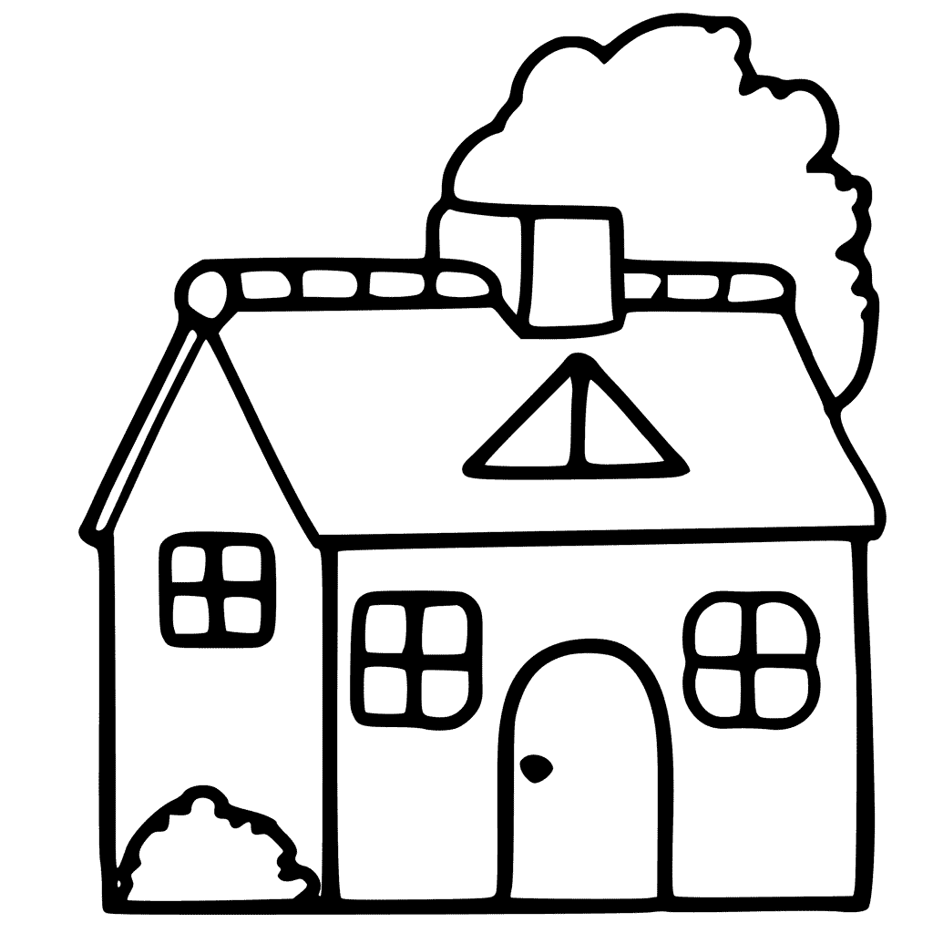 Dibujos para colorear de la familia y la casa crea las cosas m??s