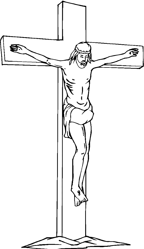 Jesus Dying On The Cross Coloring Pages