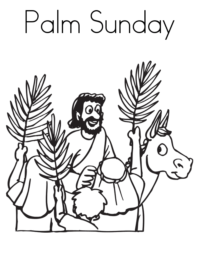 Palm Sunday Coloring Pages Coloring Pages For Kids And Adults