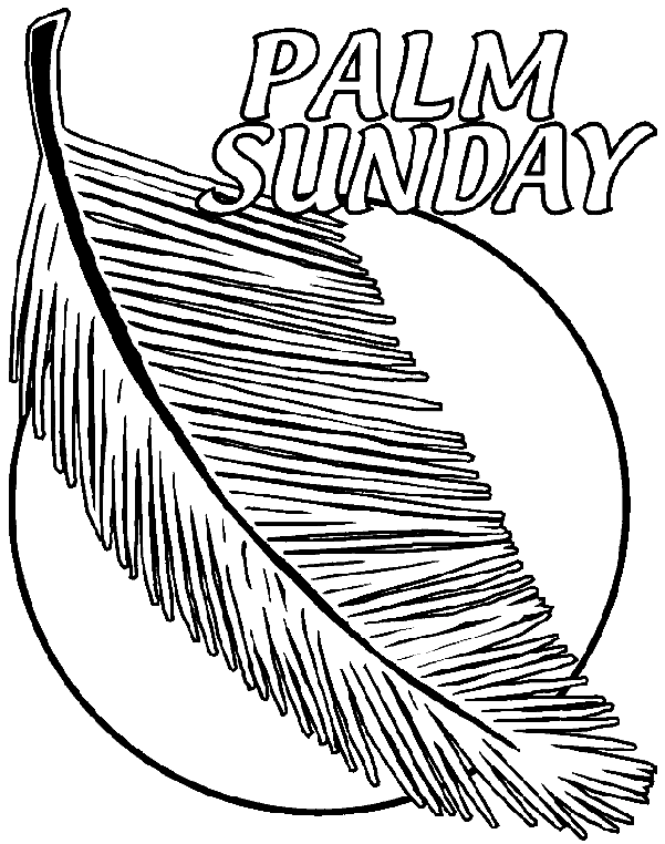 Palm Sunday Coloring Page Free Printable Coloring Pages