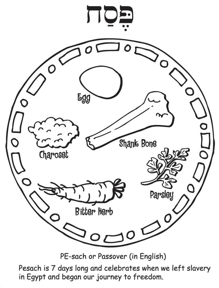 Passover Printable Coloring Page - Free Printable Coloring Pages