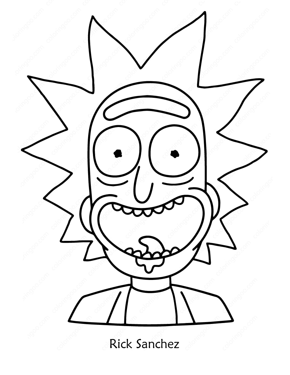 Rick and Morty Coloring Pages - Free Printable Fun for Fans