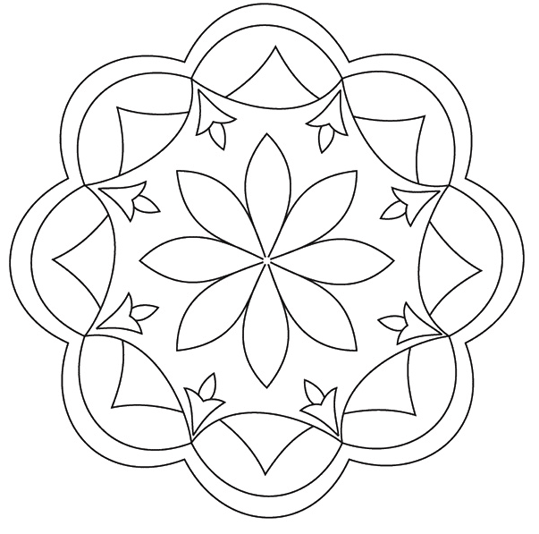 Rangoli Coloring Pages Coloring Pages For Kids And Adults
