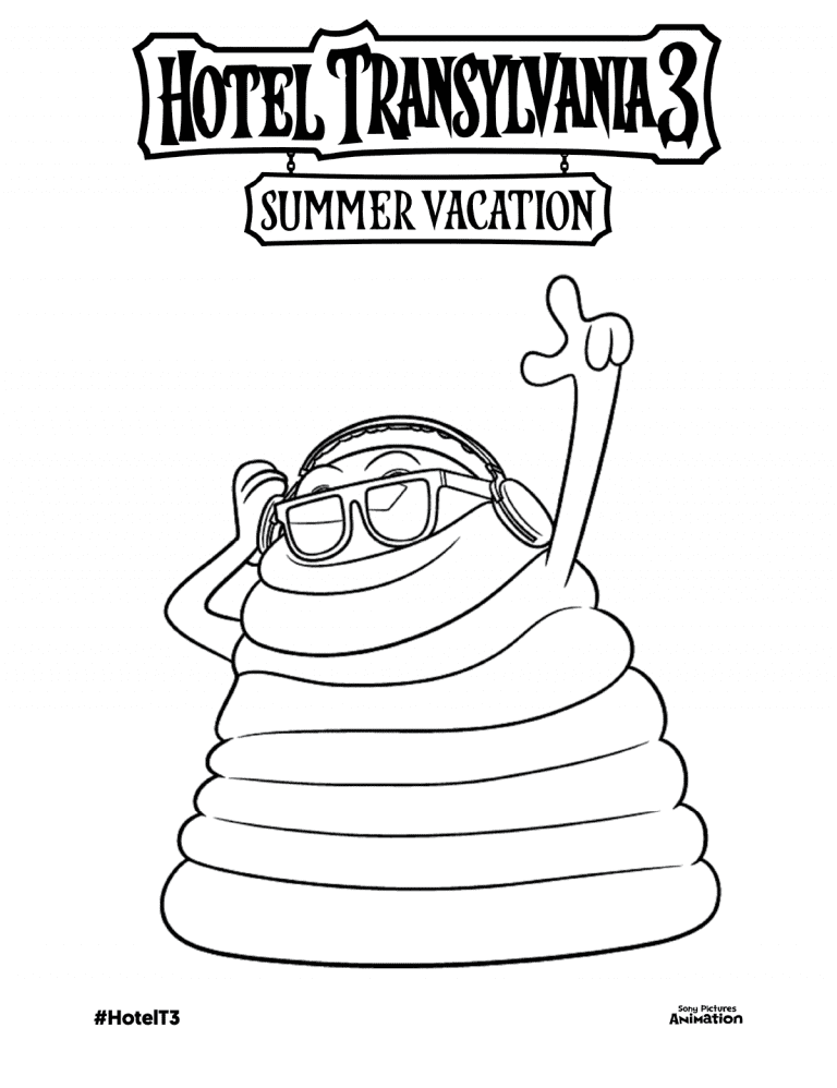 Hotel Transylvania Coloring Pages Blobby Costume