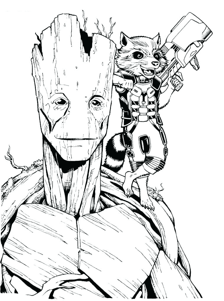 60 Guardians of the Galaxy Coloring Pages
