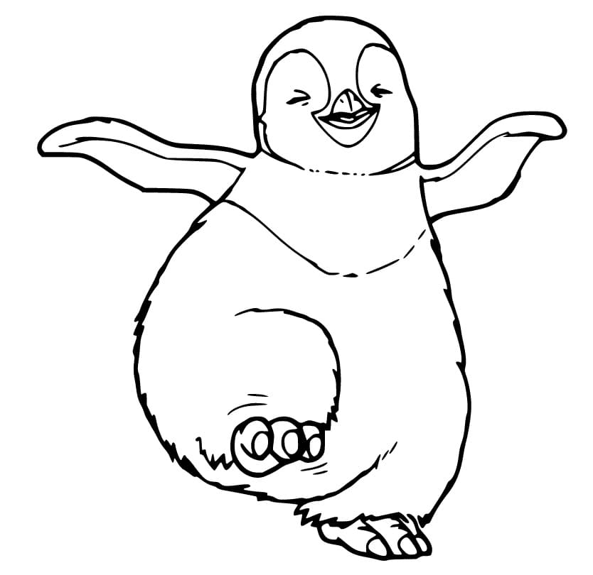 Happy Feet Coloring Pages Free Printable PDF & Online Coloring