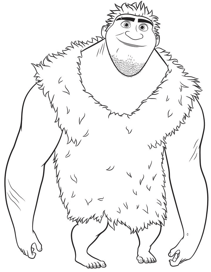 Grug The Croods Kleurplaten The Croods Kleurplaten Kleurplaten