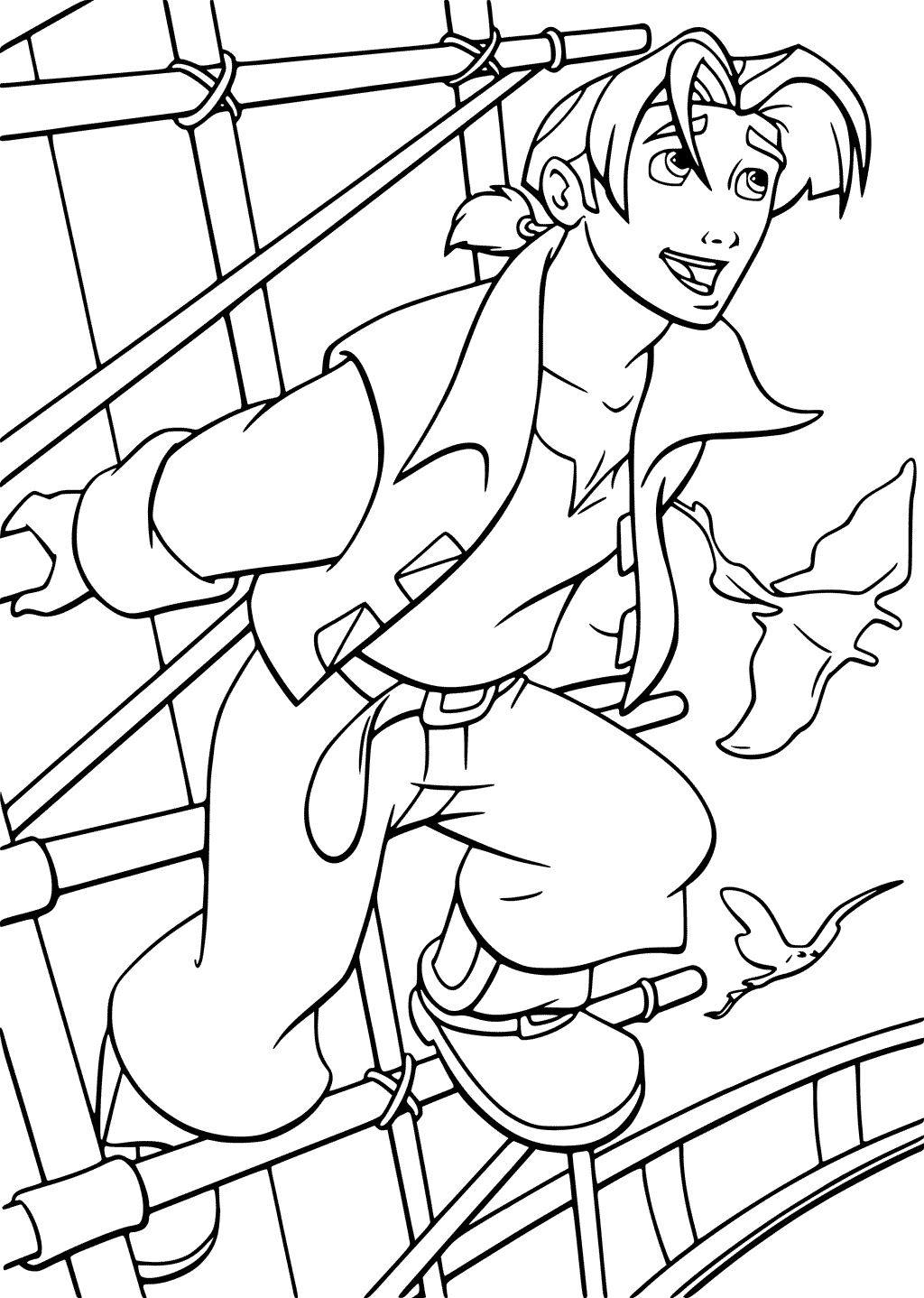 Jim Hawkins Coloring Pages Treasure Coloring Pages Páginas