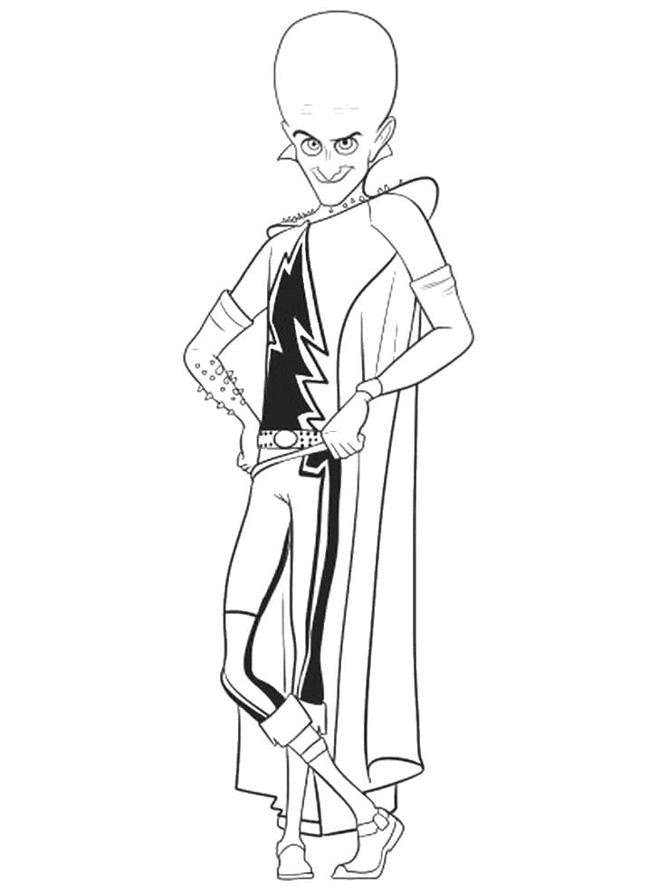 Coloriage Imprimable Megamind Coloriages Gratuits à Imprimer