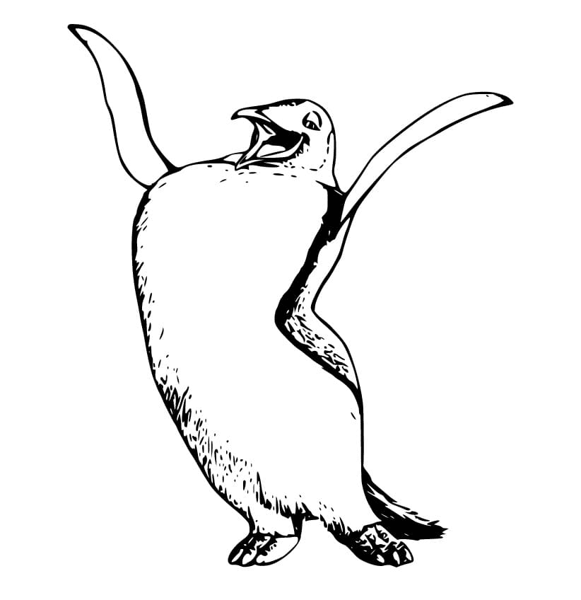 Happy Feet Coloring Pages Free Printable PDF & Online Coloring