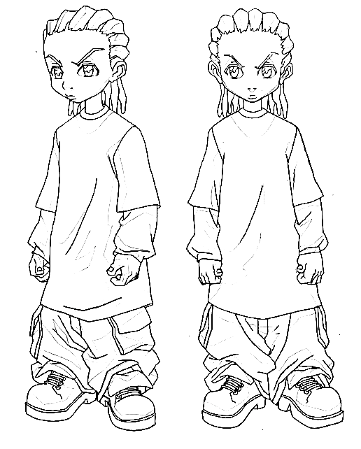 30+ Boondocks Coloring Pages - Free Printable PDF, JPG, PNG & Online