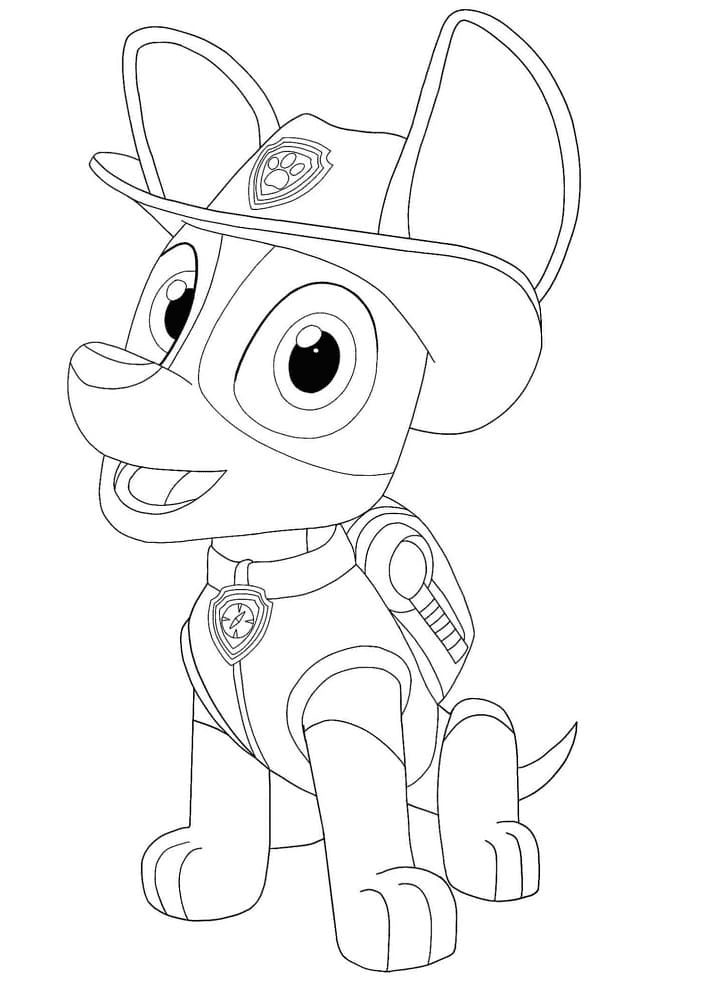 Tracker Head Kleurplaten Tracker Paw Patrol Kleurplaten Kleurplaten Images