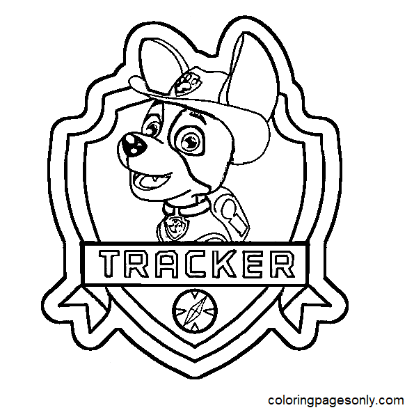 Tracker And Marshall Coloring Pages Marshall Paw Patrol Coloring