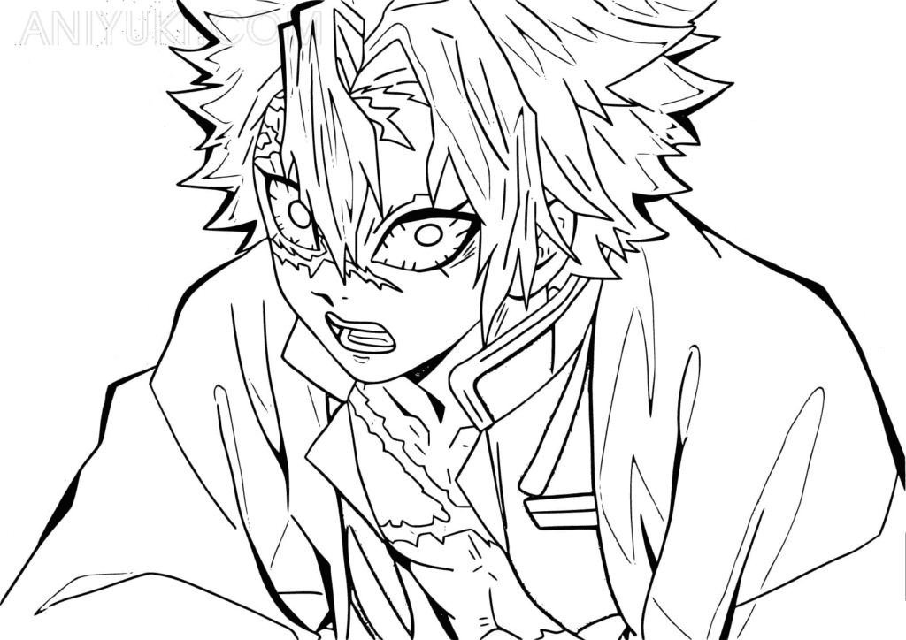 30+ Sanemi Shinazugawa Coloring Pages Free Printable PDF & Online
