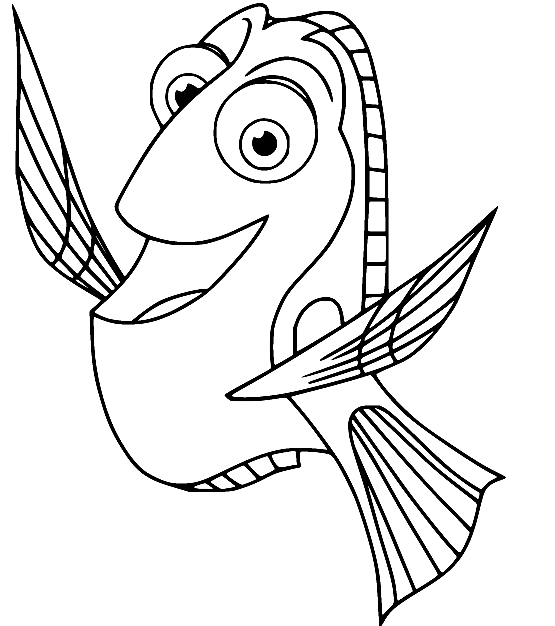 40+ Finding Dory Coloring Pages Free Printable PDF, JPG, PNG & Online