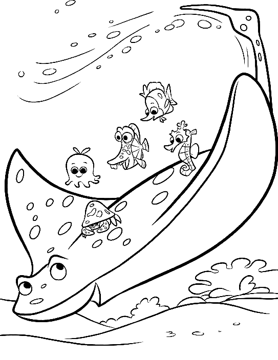 40+ Finding Dory Coloring Pages Free Printable PDF, JPG, PNG & Online