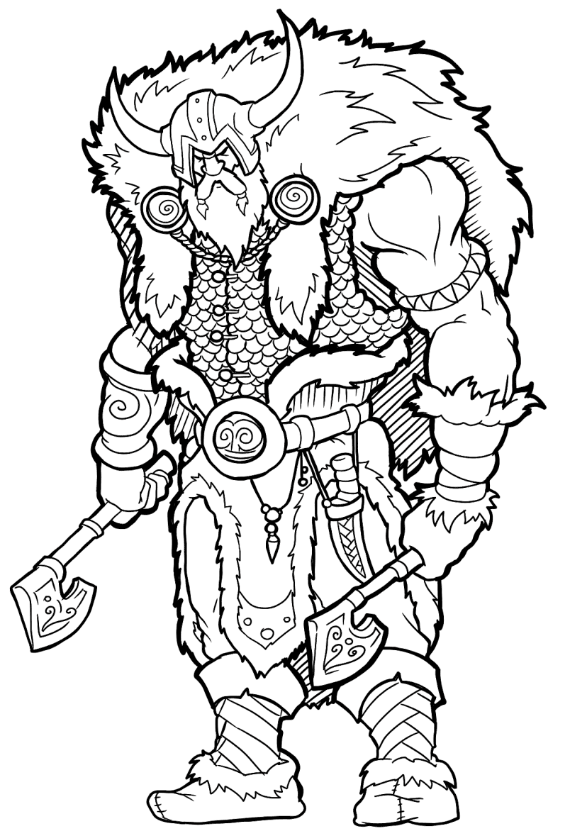 20+ Vikings Coloring Pages Free Printable PDF & Online Coloring