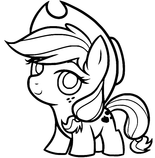 Baby Applejack Coloring Pages Applejack Coloring Pages Páginas para