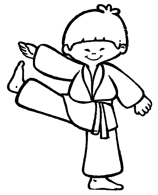 40 Free Printable Karate Coloring Pages