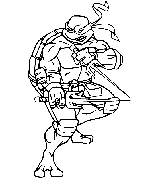 Ninja Turtles And Shredder Coloring Pages