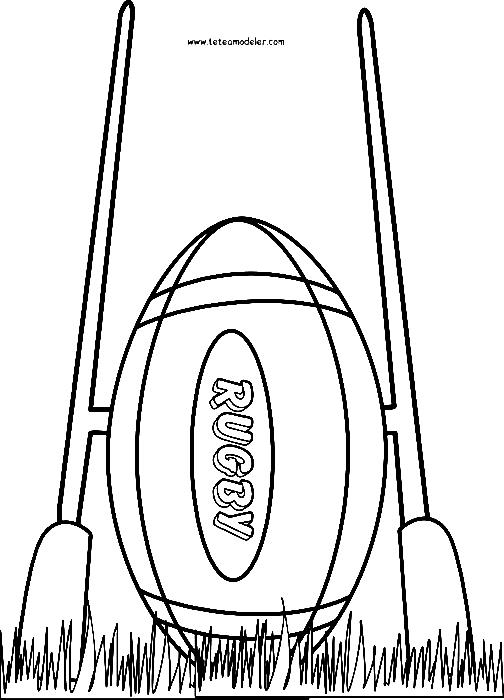 Rugby Ball Printable Coloring Page Free Printable Coloring Pages