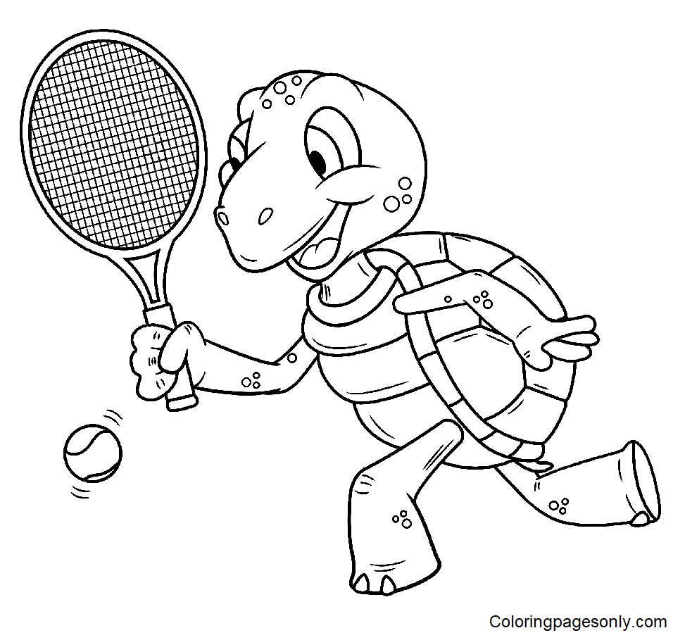 Más de 60 páginas para colorear de tenis PDF imprimible gratis y para