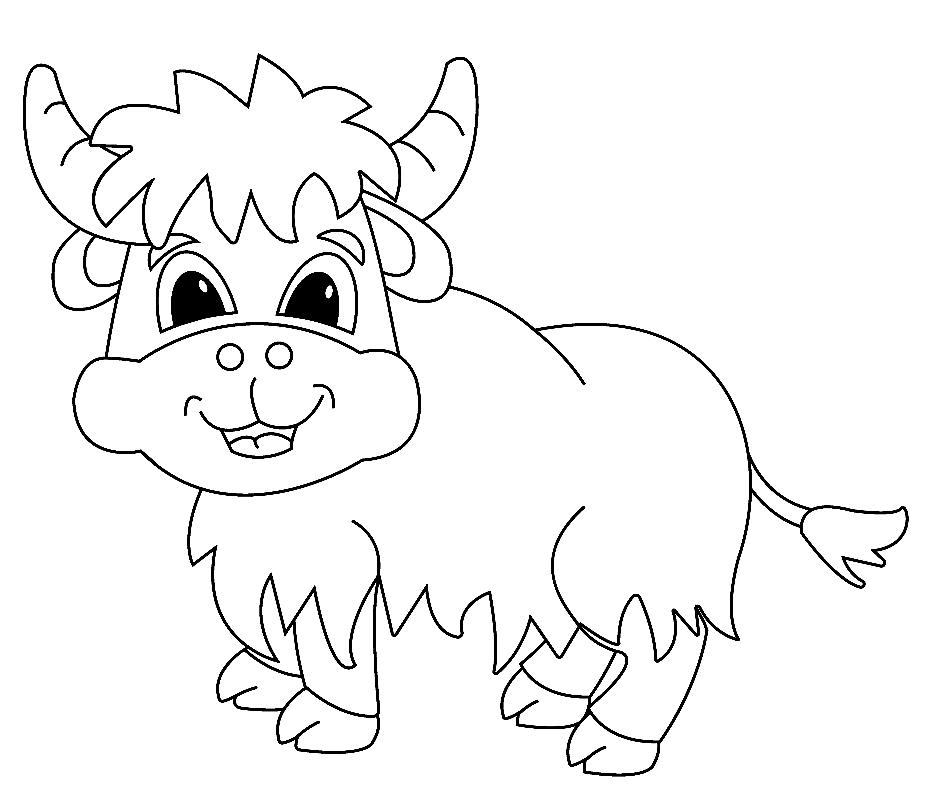 44 Yak Coloring Pages