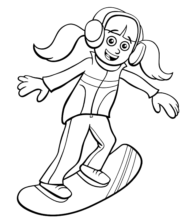 40+ Winter Sports Coloring Pages - Free Printable PDF, JPG, PNG