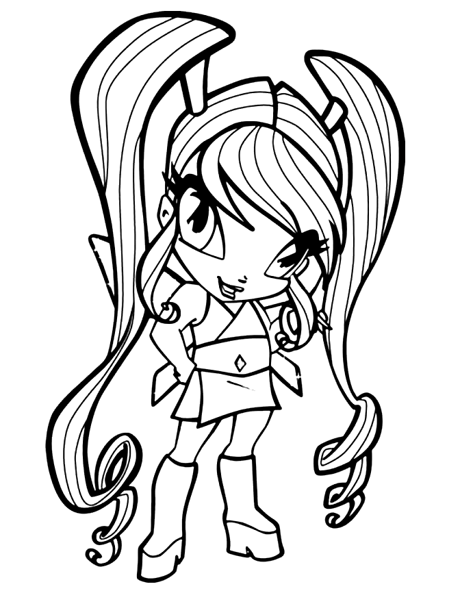 Winx Club Pixies Coloring Pages