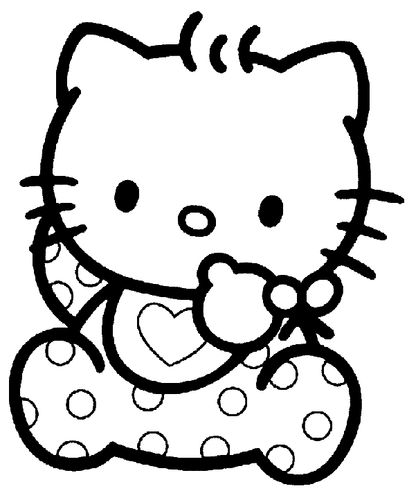 Baby Hello Kitty Coloring Pages To Print