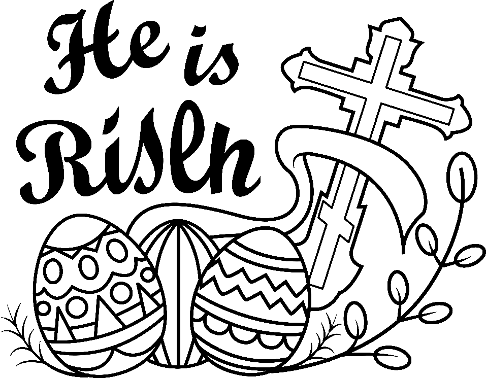 42 Easter Cross Coloring Pages