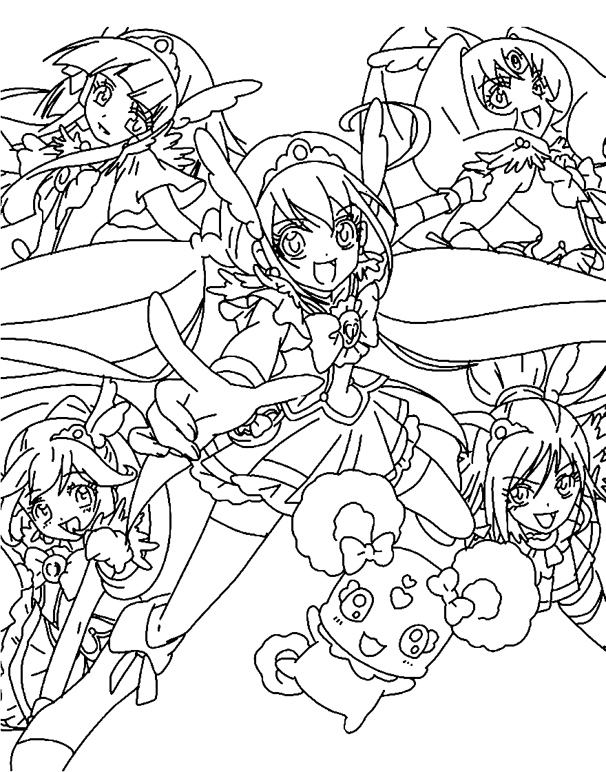 53 Glitter Force Coloring Pages