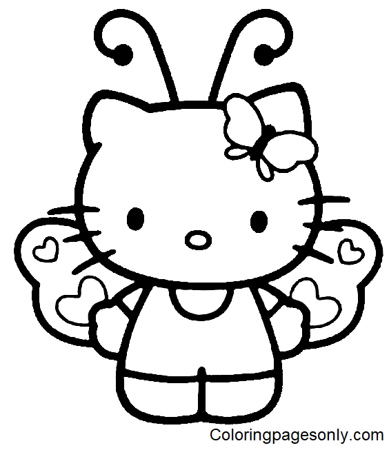 Hello Kitty Chef Coloring Pages