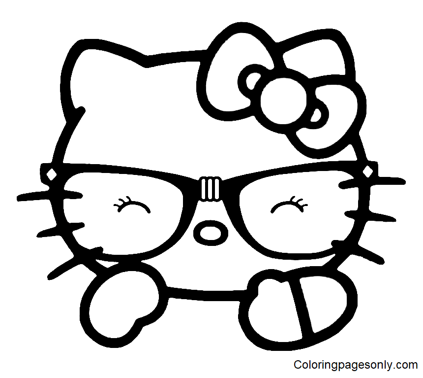 Hello Kitty with Strawberry Coloring Pages Hello Kitty Coloring Pages