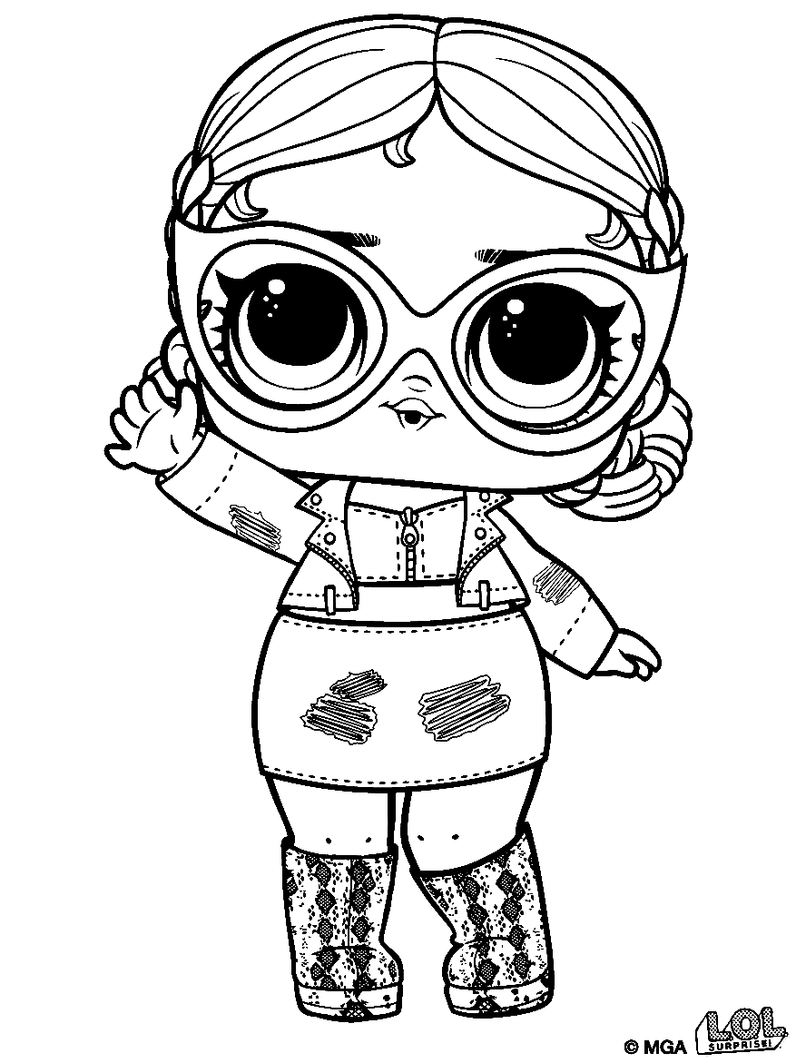 Lol Surprise Doll Image Coloring Page Free Printable Coloring Pages
