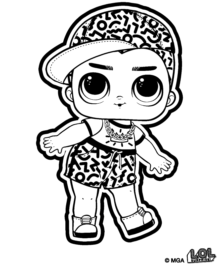 Desenhos para colorir de cachoeiras de bonecas Lol Surprise Desenhos