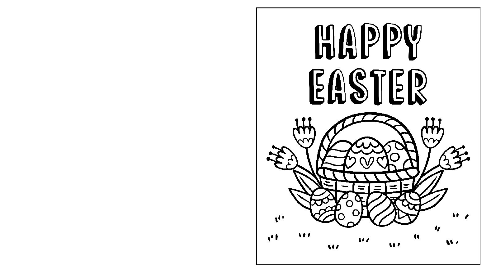 58 Easter Card Coloring Pages - Free & Printable for Kids and Adults