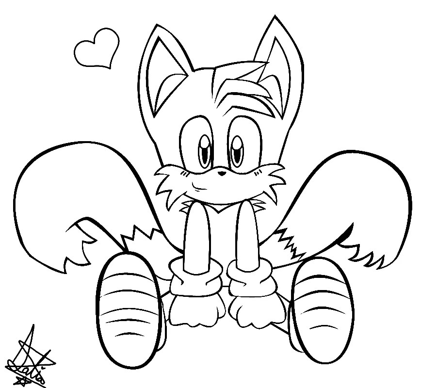 56 Tails Coloring Pages - ColoringPagesOnly.com